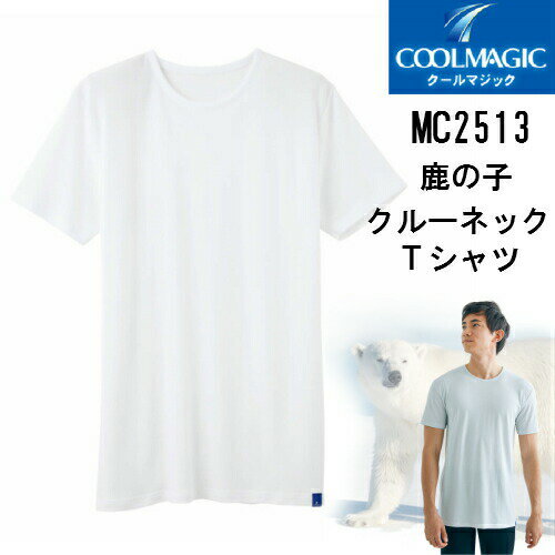★在庫限りで終了★ MC2513H 鹿の子　クルーネック半袖Tシャツ COOLMAGIC　 　半袖　M　L　LL　　日本製