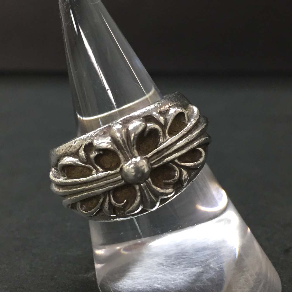 Rakuten - Chrome Hearts クロムハーツ SV925 16g フローラルクロス リング 指輪 20号　シルバー/CR0021【中古】