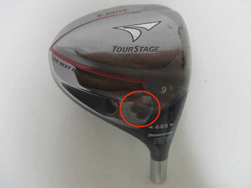 【中古】　ブリヂストン　BRIDGESTONE　TOURSTAGE　X-DRIVE　445　9.5°　ヘッド単品