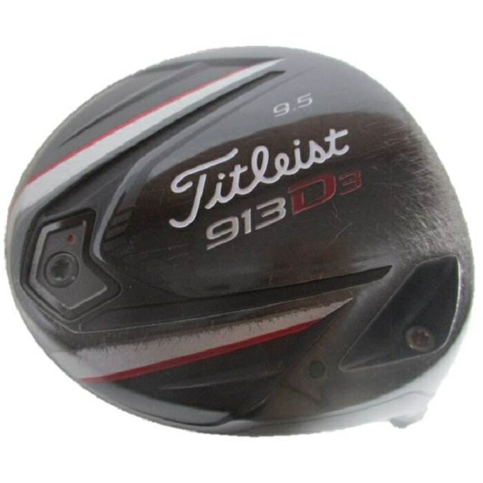 【中古】　タイトリスト　Titleist　913　D3　9.5°　日本仕様　ヘッド単品 ■メーカー：Titleist ■モデル：913 D3 (日本仕様) ■利き腕：右利き用 ■番手：1W ■ロフト：9.5° ■総重量：193.6g ■付属品：なし ■状態：中古（画像にてご確認下さい） &#9830;ご質問・ご不明な点がありましたら、お気軽にお問合せ下さい。