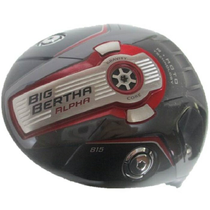 【中古】キャロウェイ Callaway ビッグバーサ アルファ BIG BERTHA ALPHA 815 10.5° ヘッド単品 ■メーカー：Callaway ■モデル：BIG BERTHA ALPHA 815 ■利き腕：右利き用 ■番手：1W ■ロフト：10.5° ■総重量：194.2g ■付属品：なし ■状態：中古（画像にてご確認下さい） ♦ご質問・ご不明な点がありましたら、お気軽にお問合せ下さい。