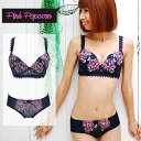 PINK POPCORN カラフルな花柄が大人可愛い! ブラ...
