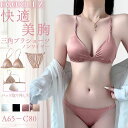 ブラショーツセット 三角カップノンワイヤーブラ 美胸 美背 脇高 谷間 盛れる 補正 ブラジャー ショーツ ブラショーツ ランジェリー インナー レディース セクシー