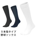 野球 ソックス 5本指 白 ネイビー 黒 VAXPOT(バックスポット) VA-6014 抗菌防臭 吸汗速乾 足底補強 五本指 ベースボール 野球ソックス アン...