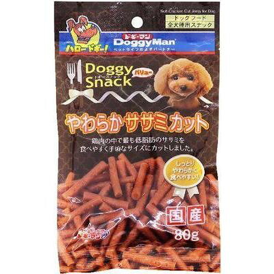 ドギーマン　ドギースナックバリュー　やわらかササミカット　80G