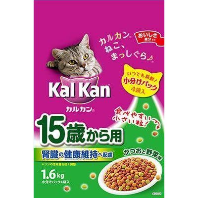 カルカン　ドライ　15歳から用　かつおと野菜味　1.6KG