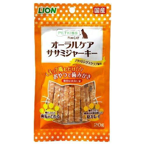 ※商品リニューアル等に伴い、パッケージ・内容等が掲載の内容と一部異なる場合があります。※商品は通常4〜6営業日以内に出荷します。在庫状況により出荷が遅れる場合があります。予めご了承下さい。 商品説明 愛猫の好きなササミジャーキーが噛むだけで歯みがきできるオーラルケアのおやつになりました。 広告文責 株式会社ウェルパーク　電話番号：042-659-3716