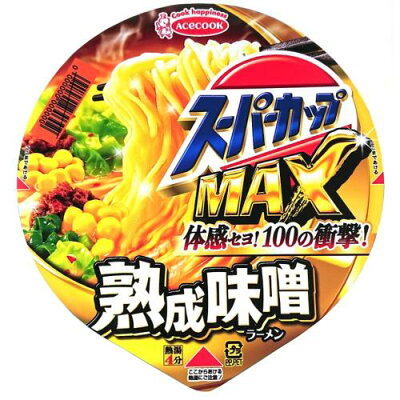 ウエルシア楽天市場支店 エースコック スーパーカップMAX 熟成味噌ラーメン 138G×12個セット