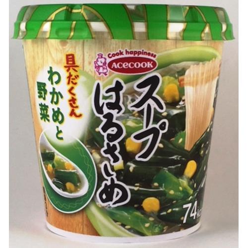 エースコック　スープはるさめわかめと野菜　21G×6個セット