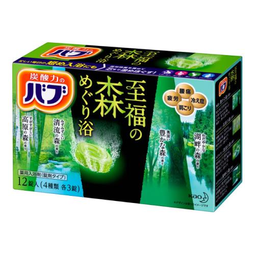 花王　バブ至福の森めぐり浴　12錠