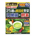 【送料無料】【あす楽】日本薬健　25種の国産野菜乳酸菌酵素青汁　60包X3個セット