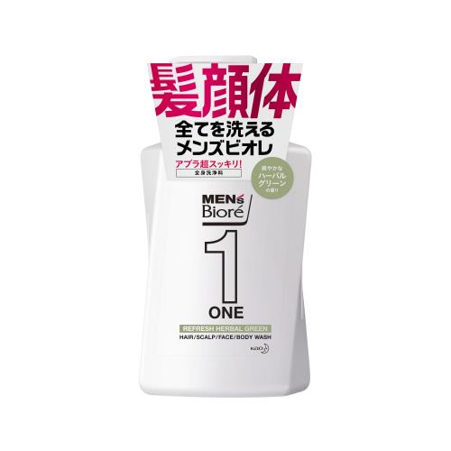 花王　メンズビオレワン　オールインワン　グリーン　本体　480ML