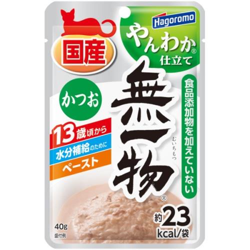 はごろもフーズ　無一物　ねこまんまパウチ　かつおやんわか仕立て　40G