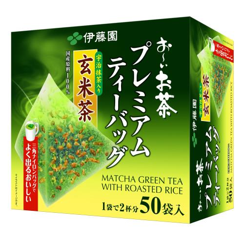 伊藤園 お〜いお茶 プレミアムティーバッグ 宇治抹茶入り玄米茶 50袋×3個セット
