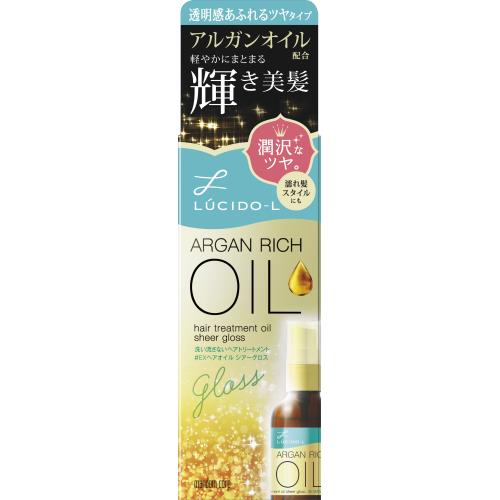 ルシードエル ヘアオイル マンダム　LUCIDO-L　アルガンリッチオイル　#EXヘアオイル　シアーグロス　60ML　ヘアオイル