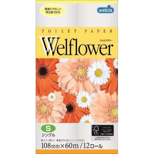 ウエルフラワー　シングル　60M×12ロール入×8個セットのサムネイル