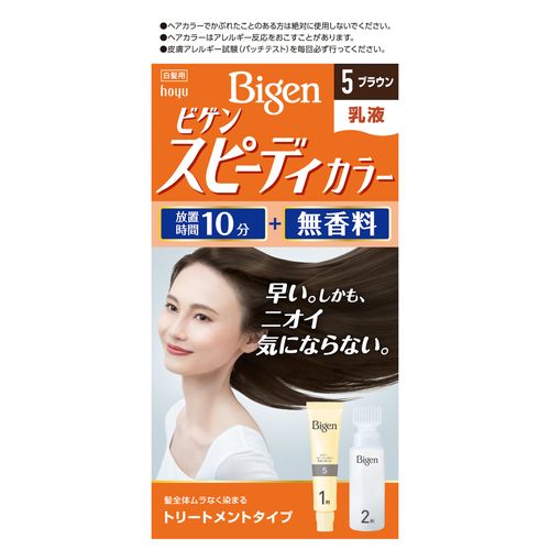 ●無香料で、ツンとしたニオイが気にならない。●放置時間わずか14分の早染めタイプ。●ハイトリートメントタイプでしっとりしなやかな染めあがり。●伸びがいいのにタレにくい。髪全体がムラなく染まる乳液タイプ。