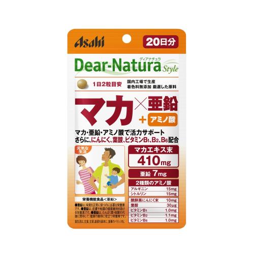 アサヒグループ食品　ディアナチュラスタイル　マカX亜鉛　40粒　20日分　サプリメント