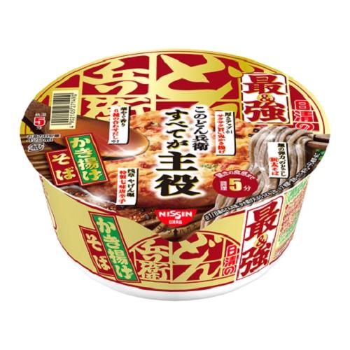 商品説明麺はどん兵衛天ぷらそばよりさらに太くのどごしのいいそば、だしは鰹の香りが特長の6種の合わせだし、鬼かき揚げよりさらにぶ厚いかき揚げ、浅草のやげん堀の七味が入った、全てが主役の最強どん兵衛。文責者の氏名と資格種類ウエルシア薬局（株）0120-114-841薬剤師:石原　純