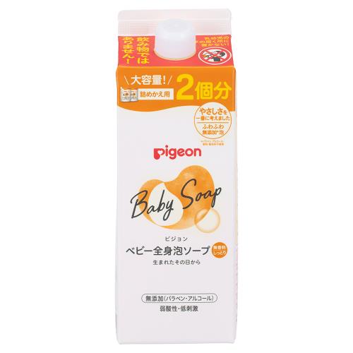 ピジョン 全身泡ソープ しっとり 詰替 2回分 800ml