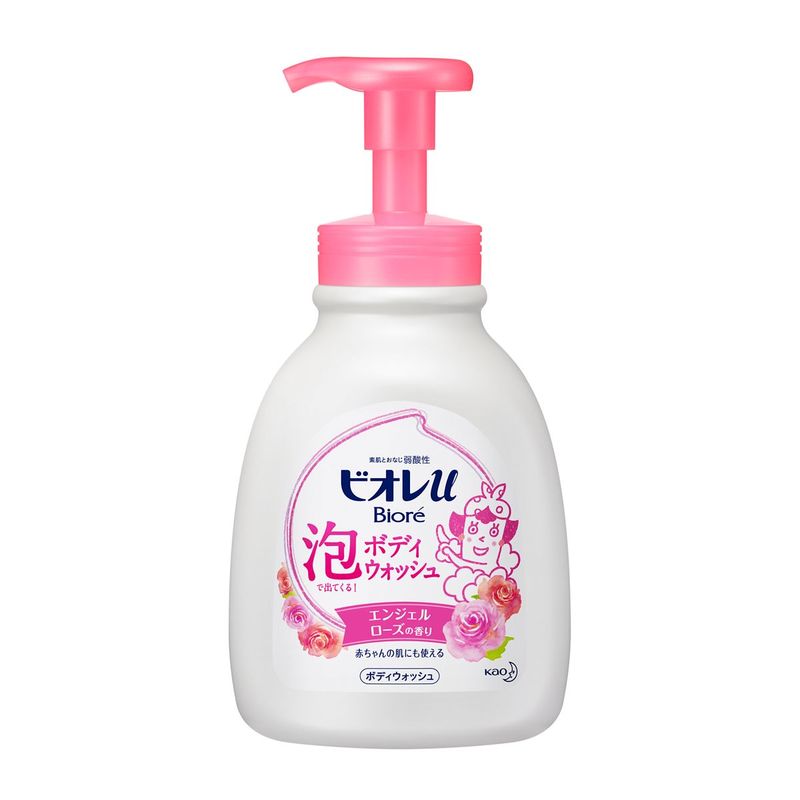 ▲【在庫のみの価格】花王 ビオレu 泡で出てくるボディウォッシュ ローズ ポンプ 600ML (M698)