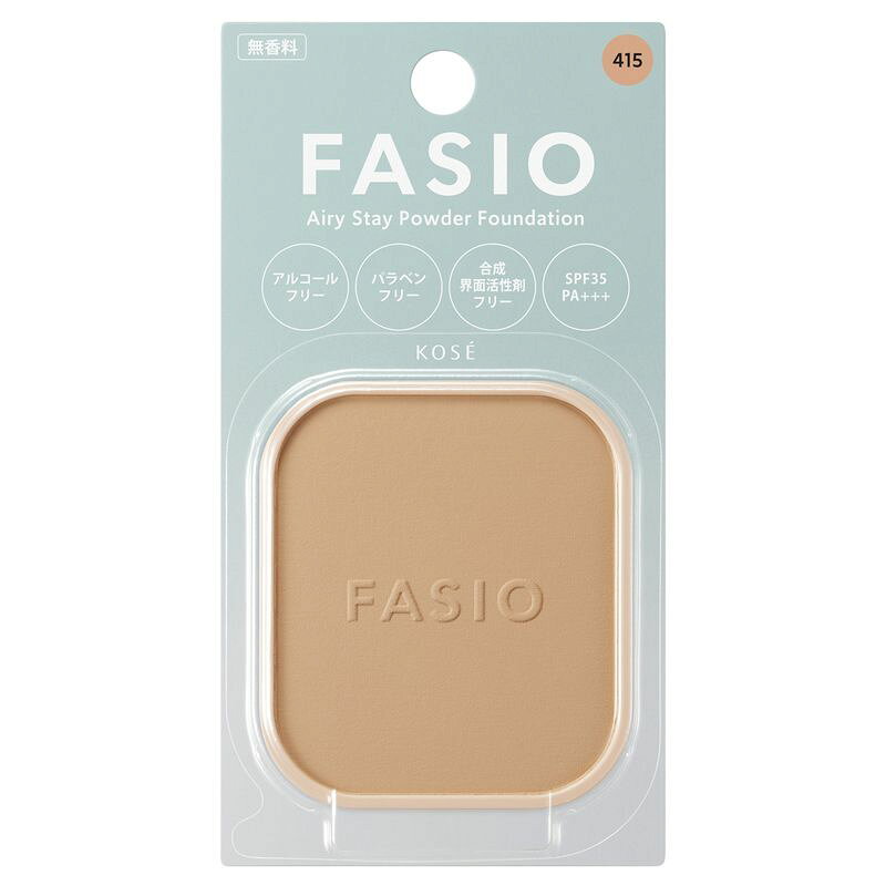 ファシオ エアリーステイ パウダーファンデーション 415 ヘルシーオークル 10g