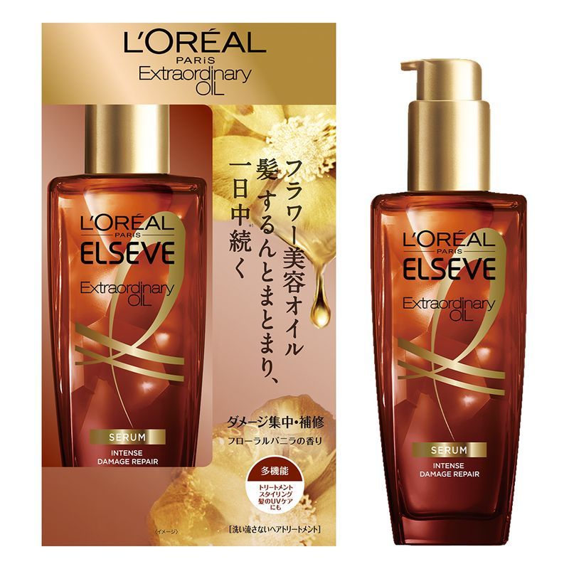 ロレアル パリ ヘアオイル 日本ロレアル　ロレアル　パリ　エルセーヴ エクストラオーディナリーオイル　セラム　本体　100ML　ヘアオイル