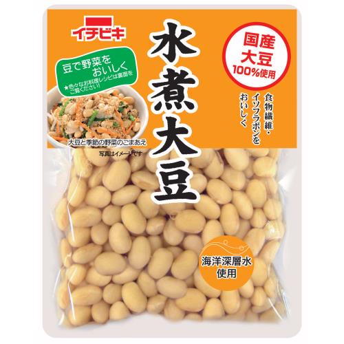 【エントリーP5倍】イチビキ 国産水煮大豆 140g×6個セット