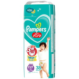 P&G　パンパース　さらさらケア　パンツタイプ　ビッグサイズ　(12-22KG)　38枚　紙おむつ