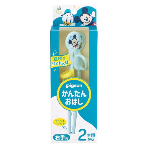ピジョン　かんたんおはし右手用　ミッキー&ドナルド　1個