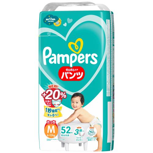 P＆G　パンパース　さらさらケアオムツ　たっちサイズ　M　52枚×4個セット