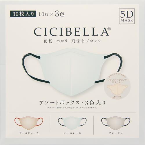 LaBella　CICIBELLA　5DバイカラーマスクアソートボックスA　30枚