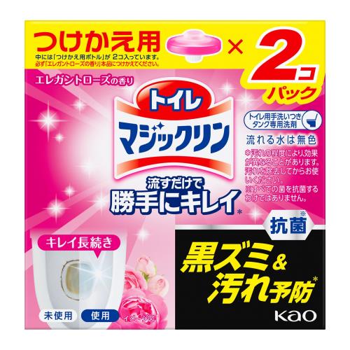 花王 トイレマジックリン 流すだけで勝手にキレイ エレガントローズの香り つけかえ用 80g×2 160g