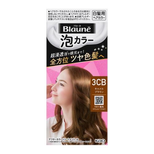 花王　ブローネ　泡カラー　3CB　キャメルブラウン　108ml