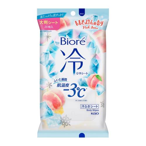 Rakuten - 花王　ビオレ　冷シート　ももせっけんの香り　20枚