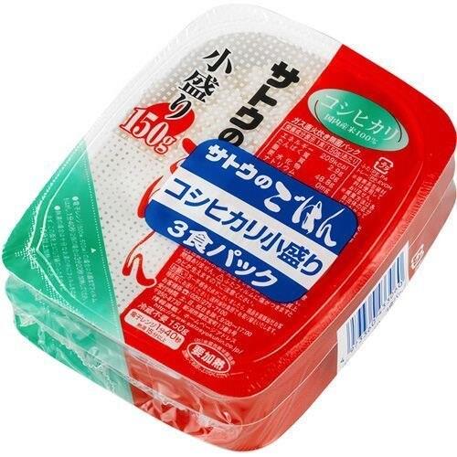 サトウのごはん　コシヒカリ　小盛り　150GX3食パックのサムネイル