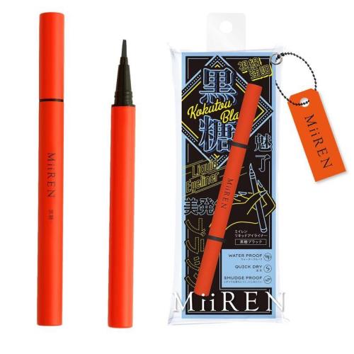 【エントリーP5倍】▲【在庫限り】医食同源　MiiREN　ミイレン　リキッドアイライナー　黒糖ブラック　1本