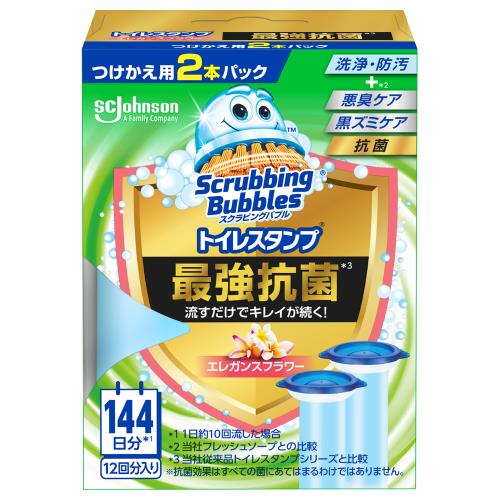 ジョンソン　スクラビングバブルスタンプ　抗菌エレガンスフラワー　詰替　38G×2個