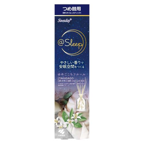 商品説明●84%の人が眠りに心地よい香りと回答●やさしい香りで安眠空間をつくるTAKASAGO●眠りを考えた香料(SMARTSLEEP(R))配合※SMARTSLEEP(R)は高砂香料工業株式会社の登録商標です。●眠りを考えた香料を配合した、心地よいやさしい香りで安眠空間をつくる機能性芳香剤です。●ゆめごこちフルール…ローズやミュゲなどの華やかなフローラルブーケに、やさしく包み込むようなムスクやアンバーが調和した心地よくやわらかなフローラルパウダリーの香りです。●トップノート(第一印象の香り)…オレンジ、フルーティ、レモン●ミドルノート(メインとなる香り)…ジャスミン、ミュゲ、ローズ●ベースノート(後から広がる香り)…アンバー、バニラ、ムスク広告文責株式会社ウェルパーク　電話番号：042-659-3716