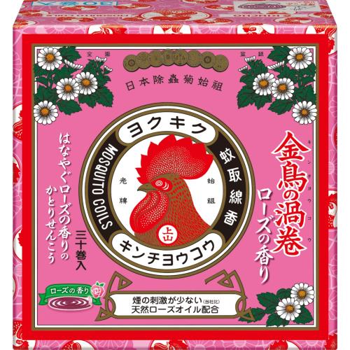 樂天商城 - 大日本除虫菊　金鳥の渦巻Vローズ紙函　30巻