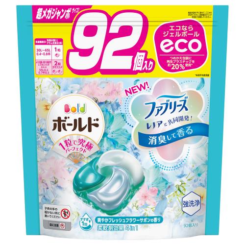 P＆G ボールド ジェルボール 4in1 サボン 詰替 超メガジャンボ 92個