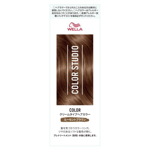 ウエラ　カラースタジオ　クリームタイプヘアカラールーセントブラウン　60G＋60G