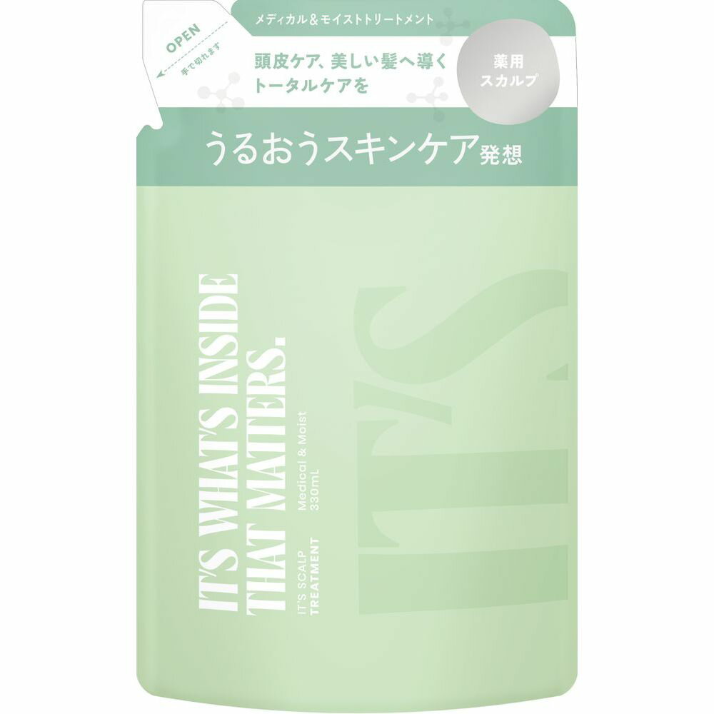 【エントリーP5倍】【あす楽】It's 薬用スカルプ メデイカルモイスト トリートメント詰替 330ml
