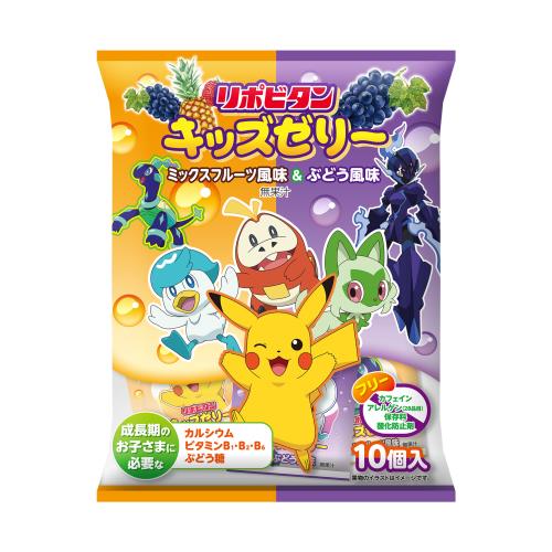 商品説明小分けで、便利なリポビタンキッズゼリーひとくちタイプ！子どもから支持率の高いポケモンコンテンツを使用。母親の与えたい内容成分(カルシウム、ビタミン、ぶどう糖)を配合。アレルゲン、酸化防止剤フリー＆蒟蒻不使用で、安心安全の処方設計。広告文責株式会社ウェルパーク　電話番号：042-659-3716