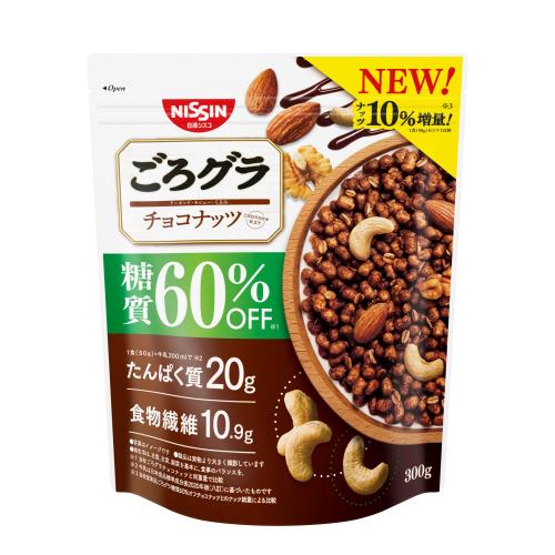 【エントリーP5倍】シスコ ごろグラ糖質60%オフ チョコナッツ 300g×6個セット