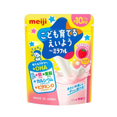 明治 ミラフル粉末飲料ストロベリー風味 75g