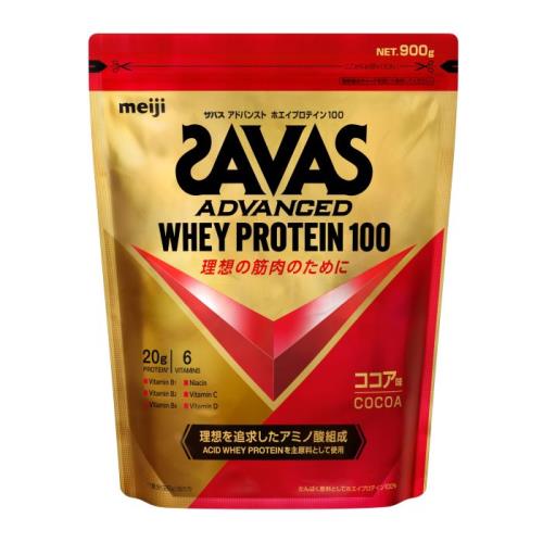 【送料無料】明治　ザバス アドバンスト ホエイプロテイン100 ココア味 900gのサムネイル