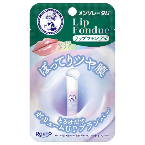 【エントリーP5倍】▲ロート製薬 メンソレータム リップフォンデュ クリア×3個セット