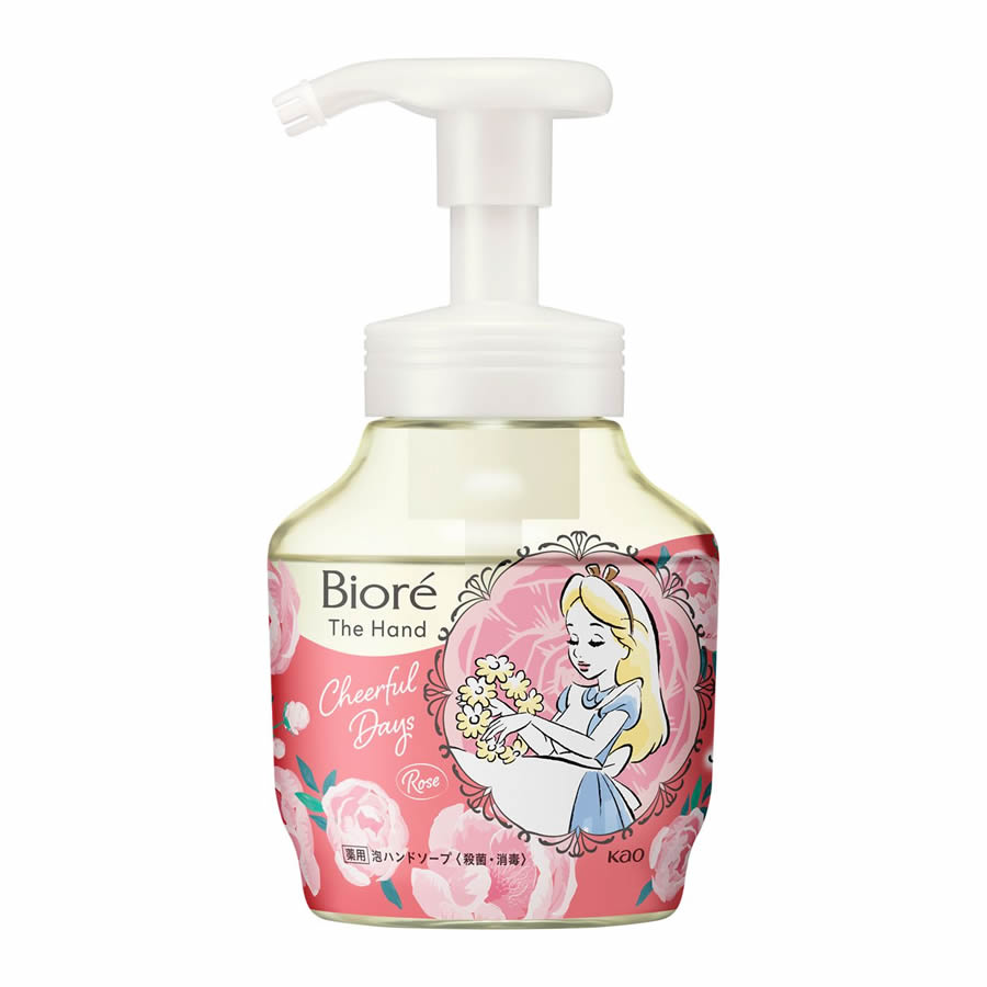 ▲花王　ビオレ　ザ　ハンド　泡ハンドソープ　朝の摘みたてローズの香り　ディズニーデザイン　ポンプのサムネイル