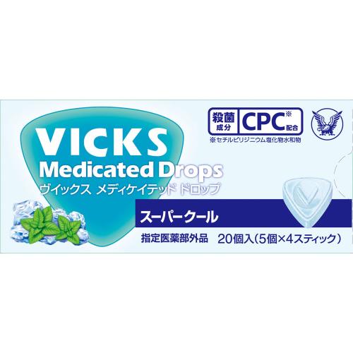 商品説明殺菌成分：CPC※配合※セチルピリジニウム塩化物水和物のどのあれ・痛み、口腔内の殺菌・消毒に効能・効果のどの炎症による声がれ・のどのあれ・のどの不快感・のどの痛み・のどのはれ、口腔内の殺菌・消毒、口臭の除去表示成分＜成分＞18個中セチルピリジニウム塩化物水和物・・・8.28mg添加物：l-メントール、ユーカリ油、pH調整剤、シリコーン樹脂乳化液、ブドウ糖液、白糖、タルク、香料用法用量年令に応じて次の量を1個ずつ口中に含み、かまずにゆっくり溶かしてください。成人（15才以上）・・・1回量3個、使用回数1日4〜6回5〜14才・・・1回量2個、使用回数1日4〜6回5才未満・・・使用しないこと※使用するときは、1個ずつなめてください。1度に3個（15才以上）、もしくは2個（5〜14才）を使用しないでください。広告文責株式会社ウェルパーク　電話番号：042-659-3716